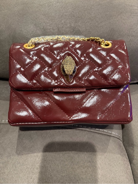 Nordstrom Rack Handbags - New Kurt geiger inspired Quilted Shoulder Bag in Deep Burgundy 9 in by 6.5 in
